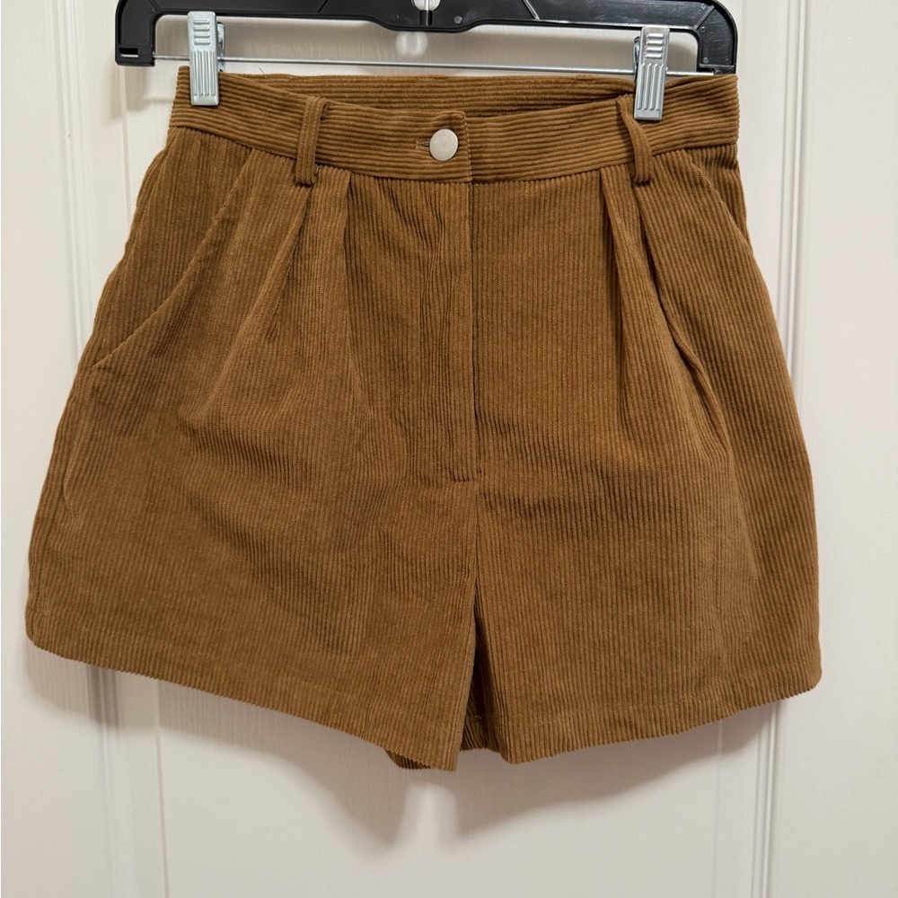 Princess Polly Tan Corduroy Skorts